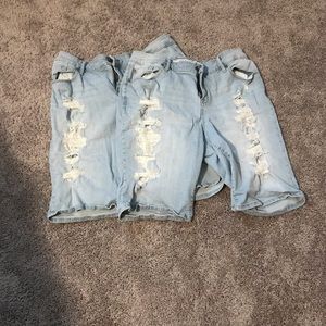 2 Pairs of Torrid Denim Boyfriend Shorts